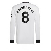 Dres Manchester United Bruno Fernandes #8 Gostujuci 2022-23 Dugi Rukav